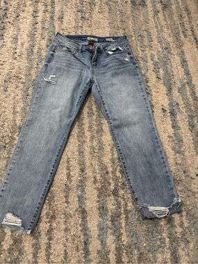 Rewash Women's Light Blue Ripped Boyfriend Jeans